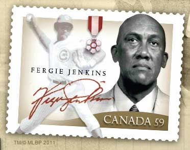 2005 Leaf Century Collection Stamps Olympic Fergie Jenkins